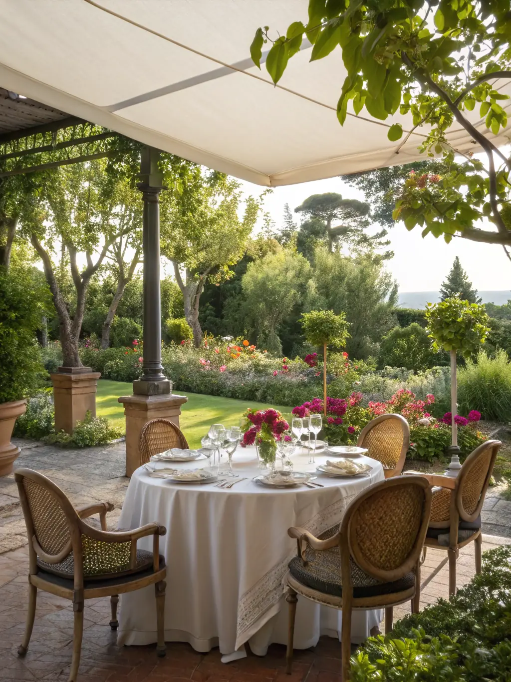An appealing image of a brunch setup with delicious food and drinks, set in a stylish location, representing Prefest Global's pre-festival brunch experience.